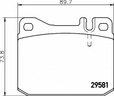 HELLA PAGID 8db355005461 -  Комплект тормозных колодок, дисковый тормоз